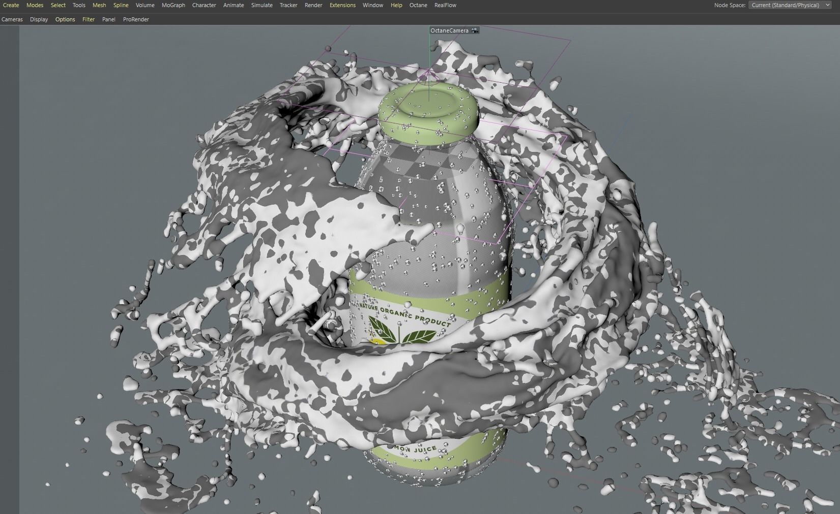 Splash Lemon Animated 3D model_5