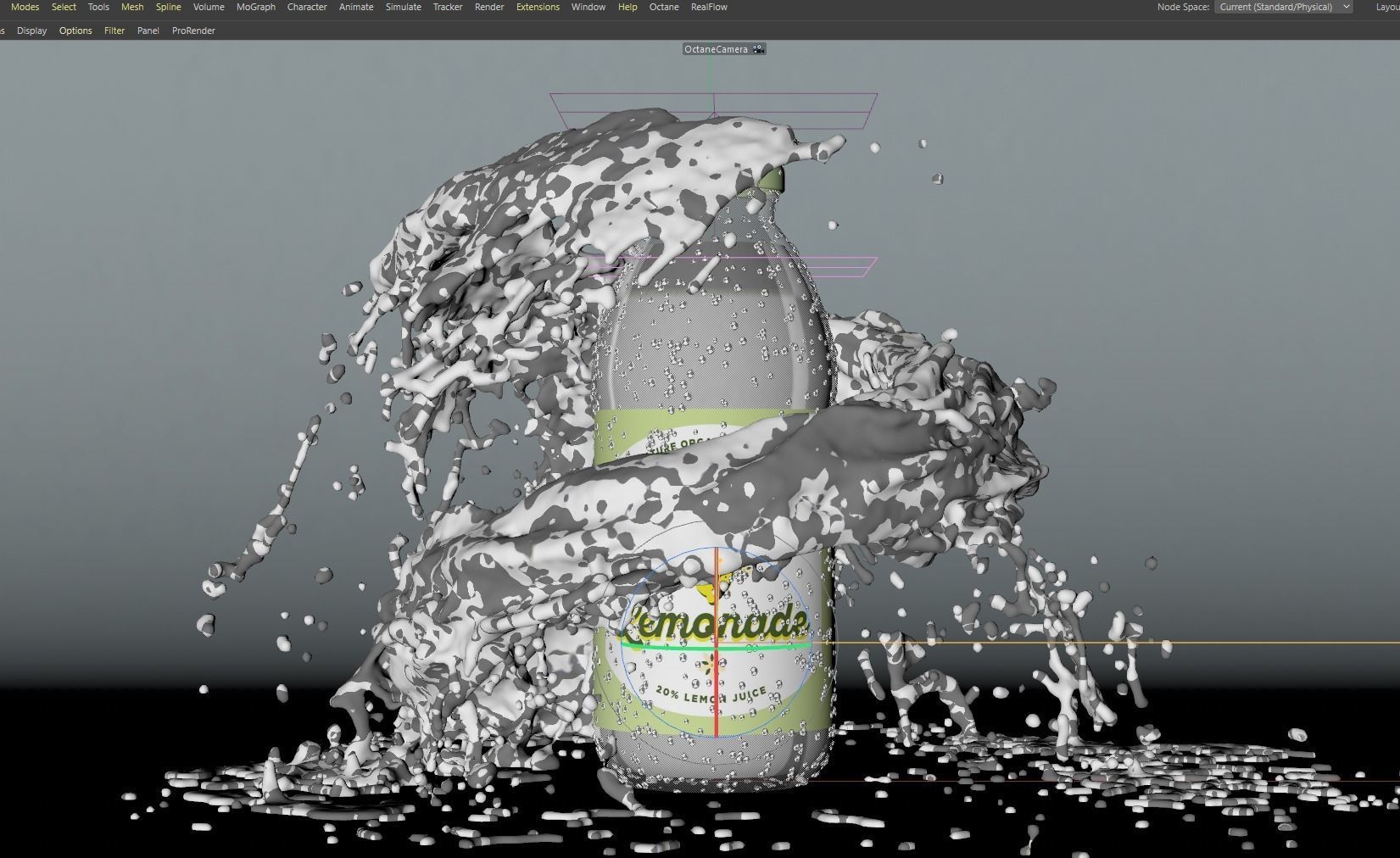 Splash Lemon Animated 3D model_4