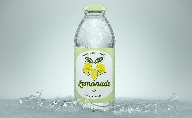 Splash Lemon Animated 3D model 3