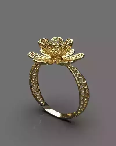 Light floral ring