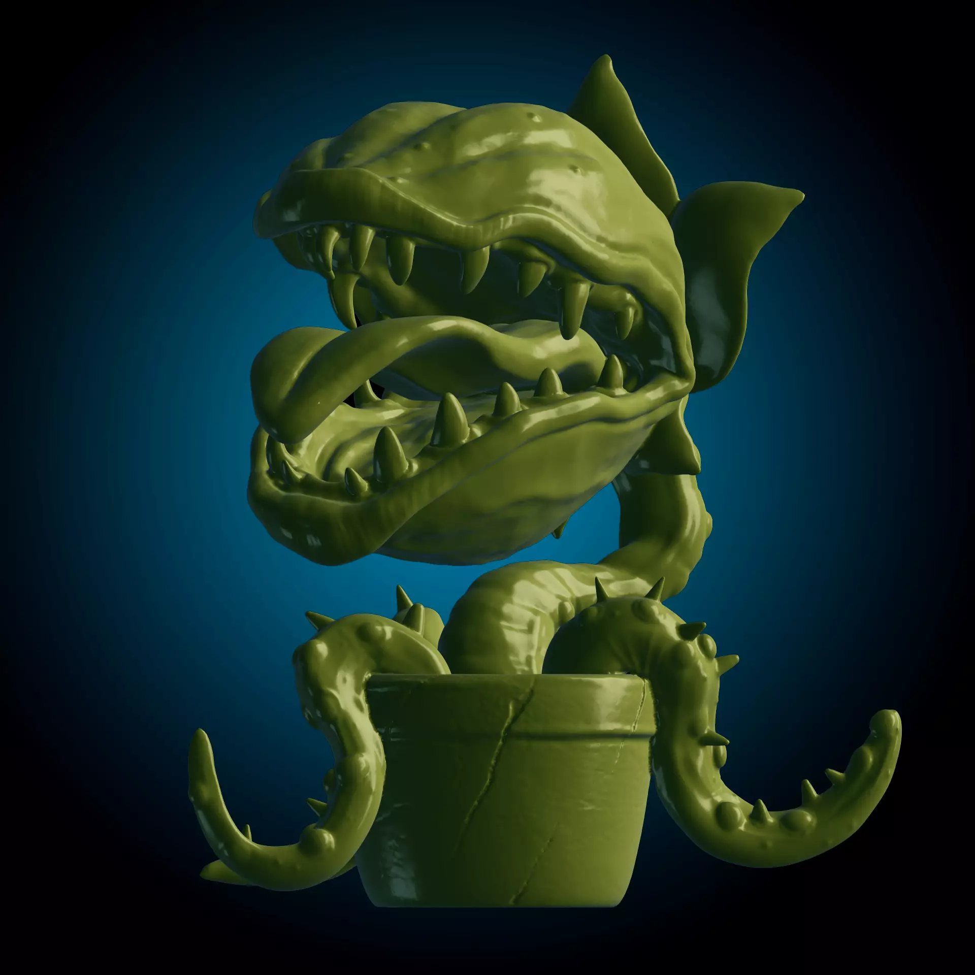 Man Eating Plant 3D print model