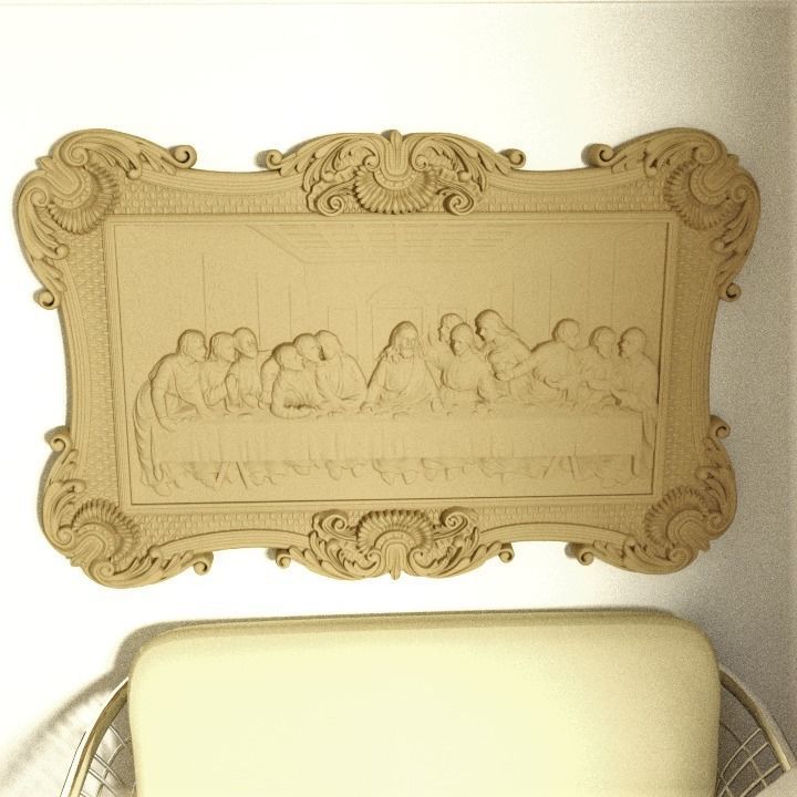 The Last Supper relief 50 Surprise Gift stl 3D CNC Router 3D print model_1
