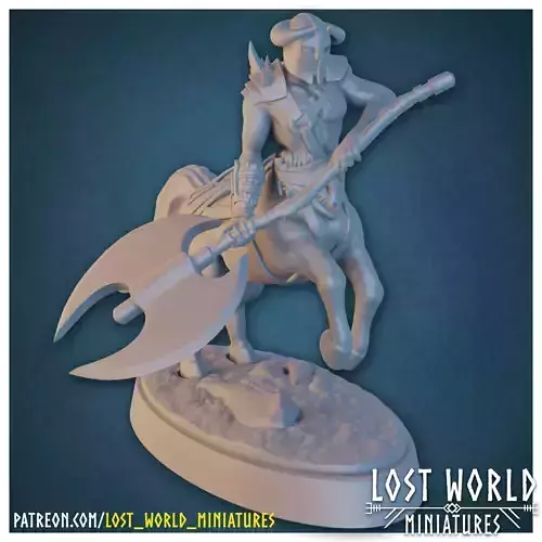 Centaur Miniature Supported- Pose A - 3D Printable - 3D print model