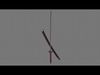 PBR Katana Japanese Sword Red Low-poly 3D model_1