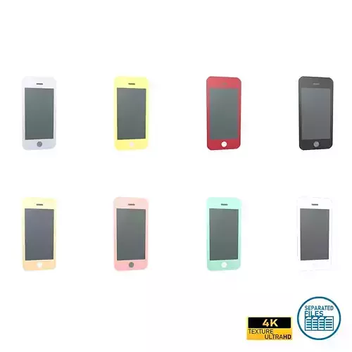 Cartoon Iphone V1 Pack 01 Low-poly 3D model