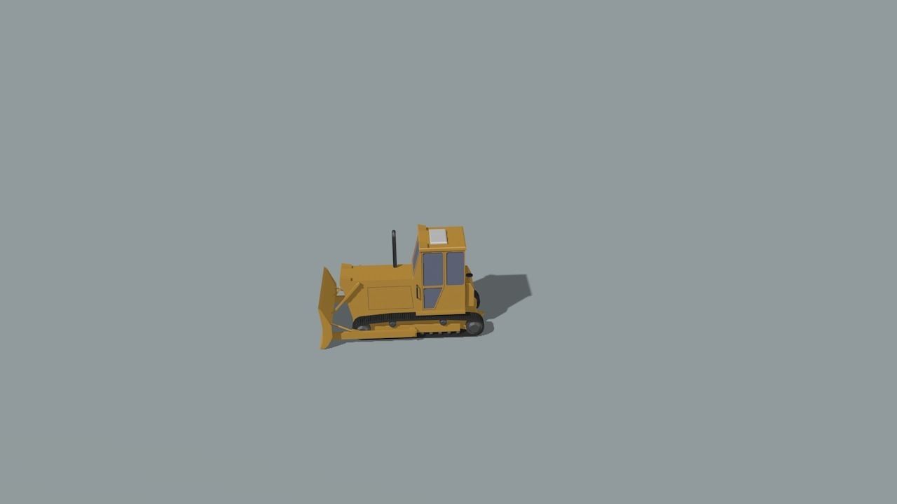 set of construction machines Low-poly 3D model_33