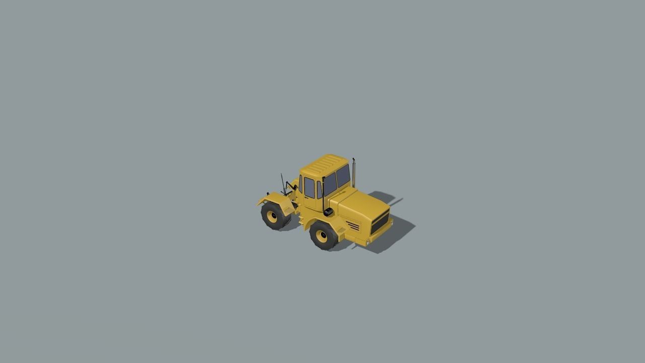 set of construction machines Low-poly 3D model_73