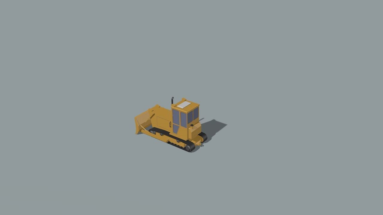 set of construction machines Low-poly 3D model_35