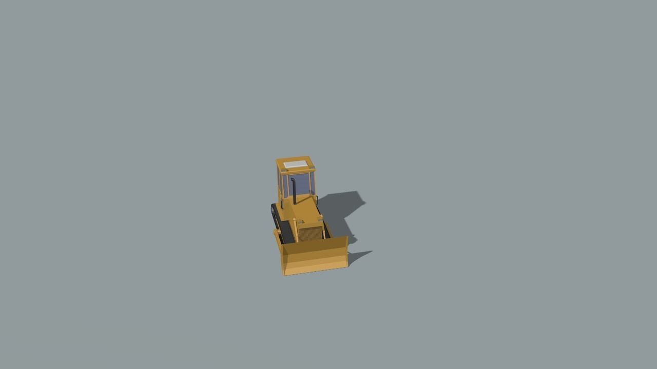 set of construction machines Low-poly 3D model_47