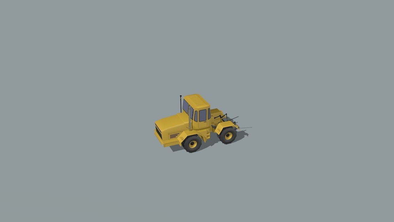 set of construction machines Low-poly 3D model_78