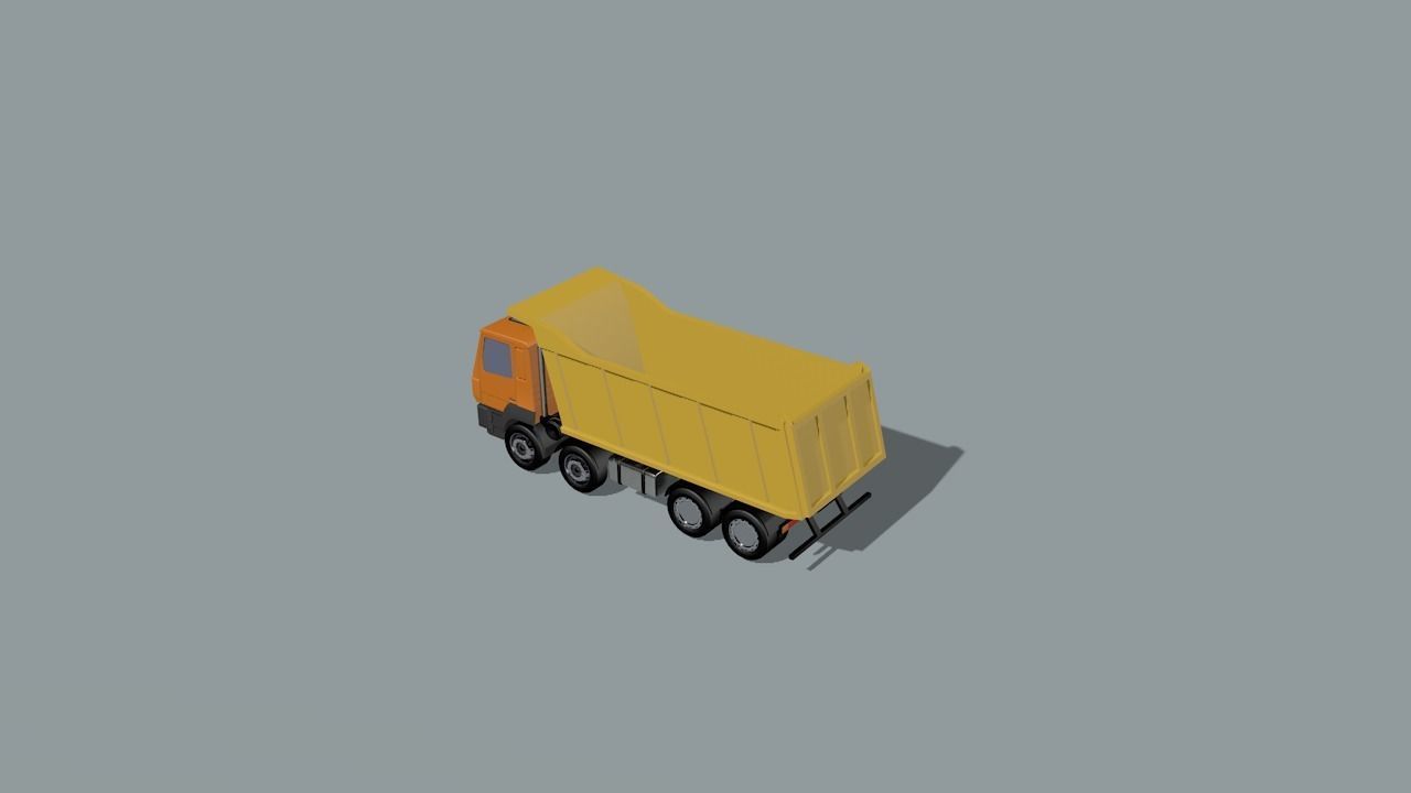 set of construction machines Low-poly 3D model_57