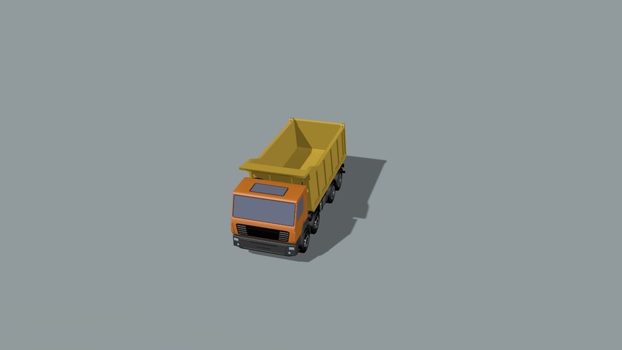 set of construction machines Low-poly 3D model_69