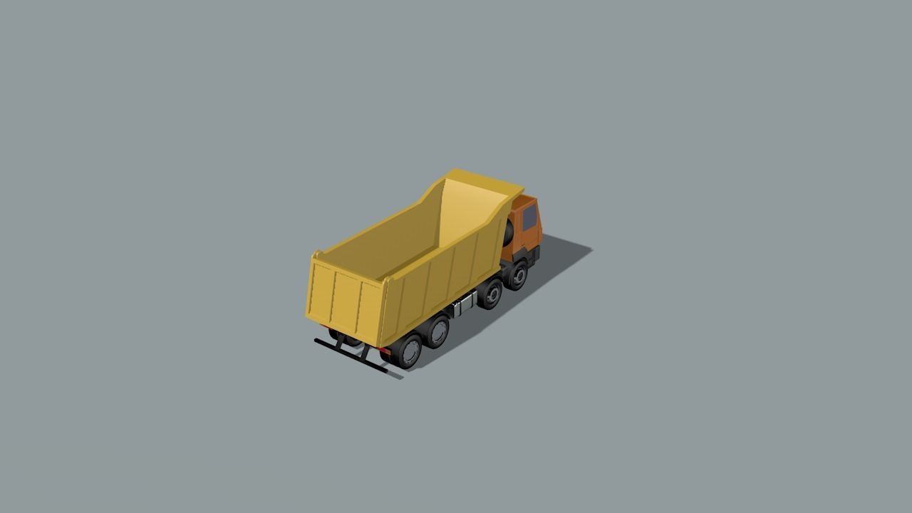 set of construction machines Low-poly 3D model_61