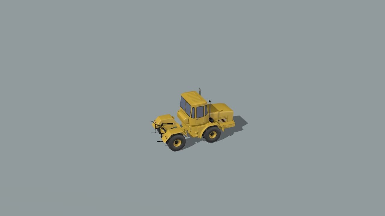 set of construction machines Low-poly 3D model_86