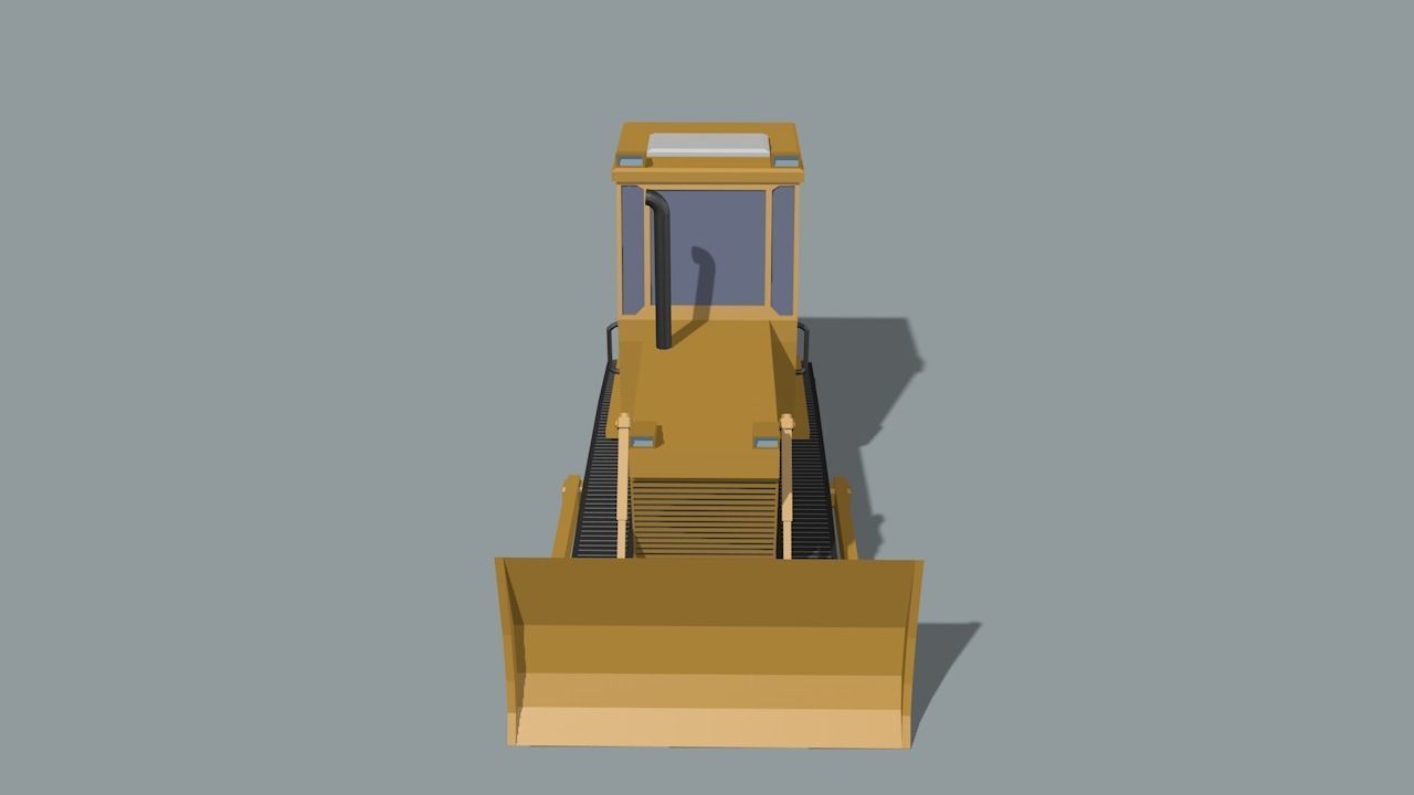set of construction machines Low-poly 3D model_50