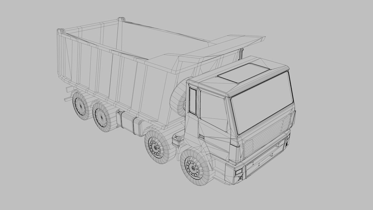 set of construction machines Low-poly 3D model_72