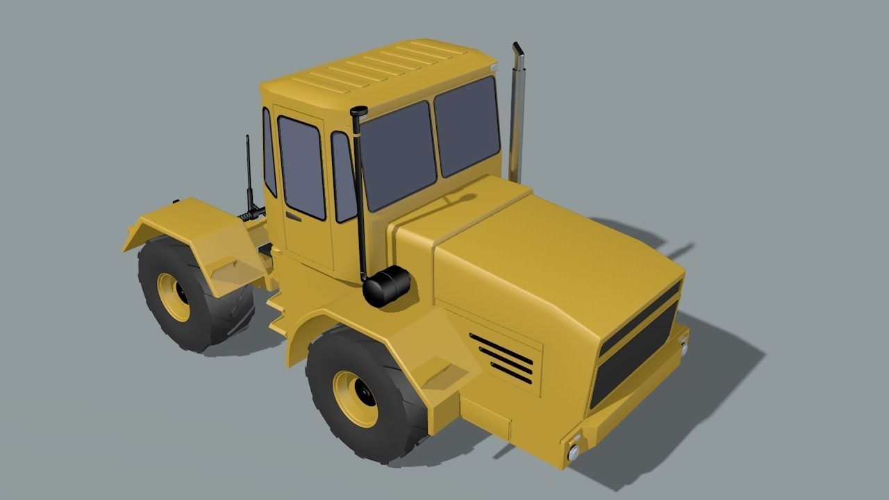 set of construction machines Low-poly 3D model_91