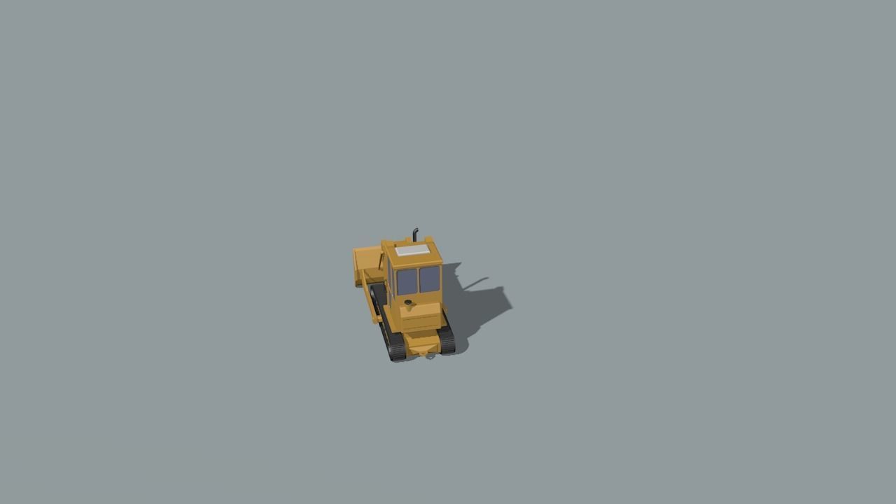 set of construction machines Low-poly 3D model_37