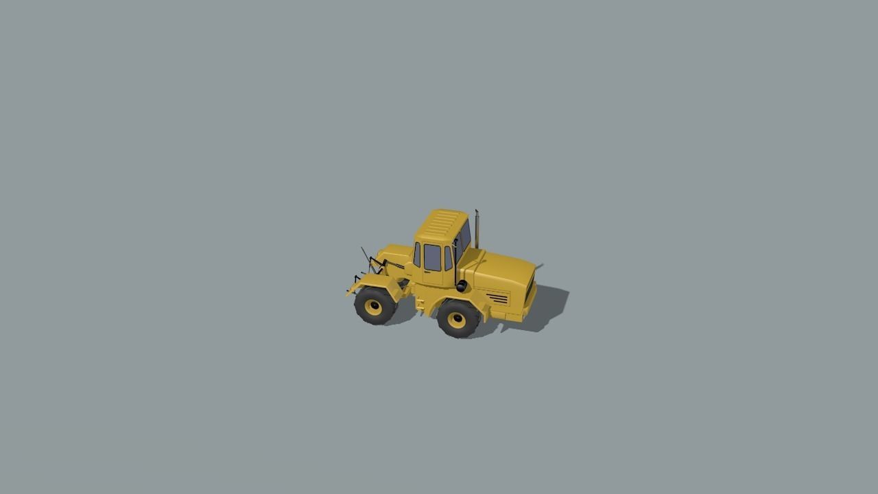 set of construction machines Low-poly 3D model_88