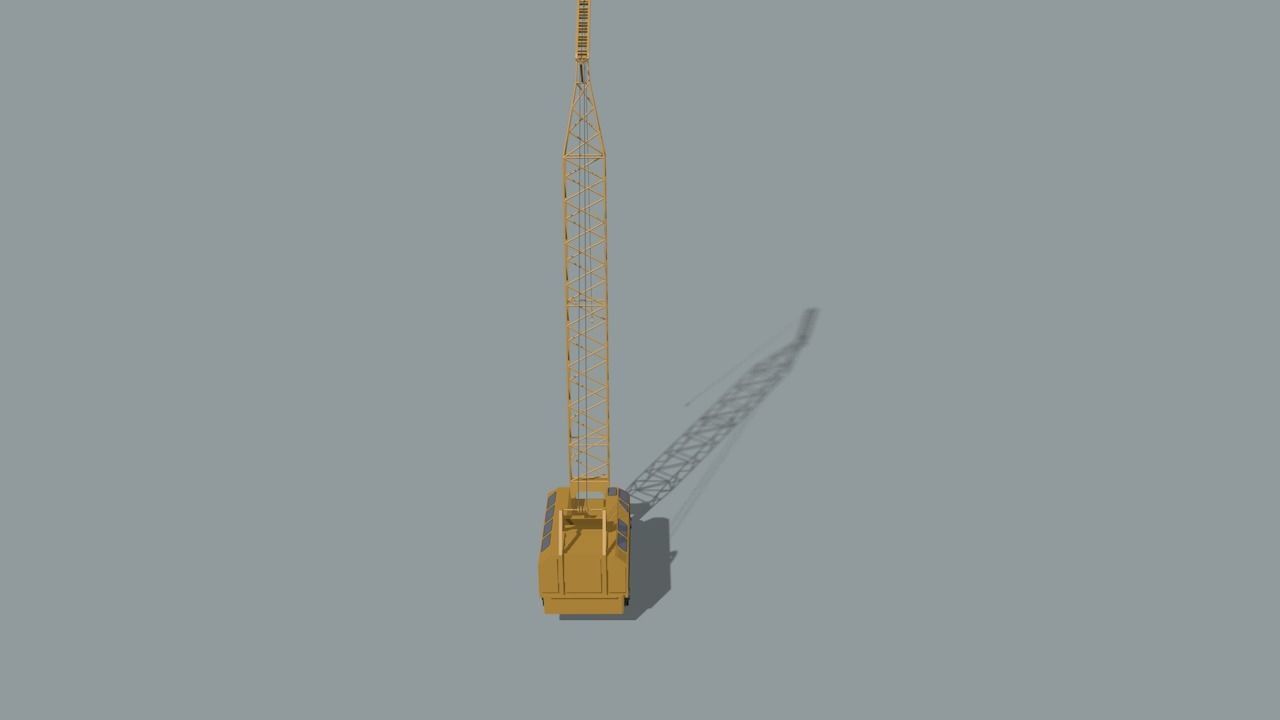 set of construction machines Low-poly 3D model_3