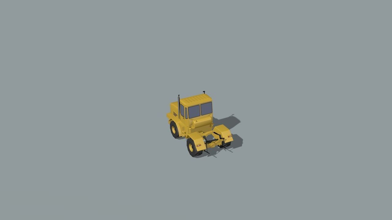 set of construction machines Low-poly 3D model_82