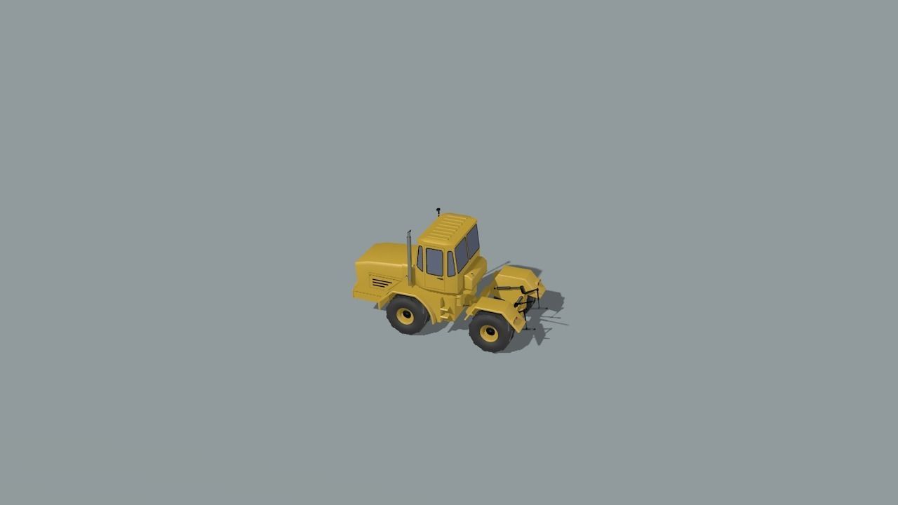 set of construction machines Low-poly 3D model_80