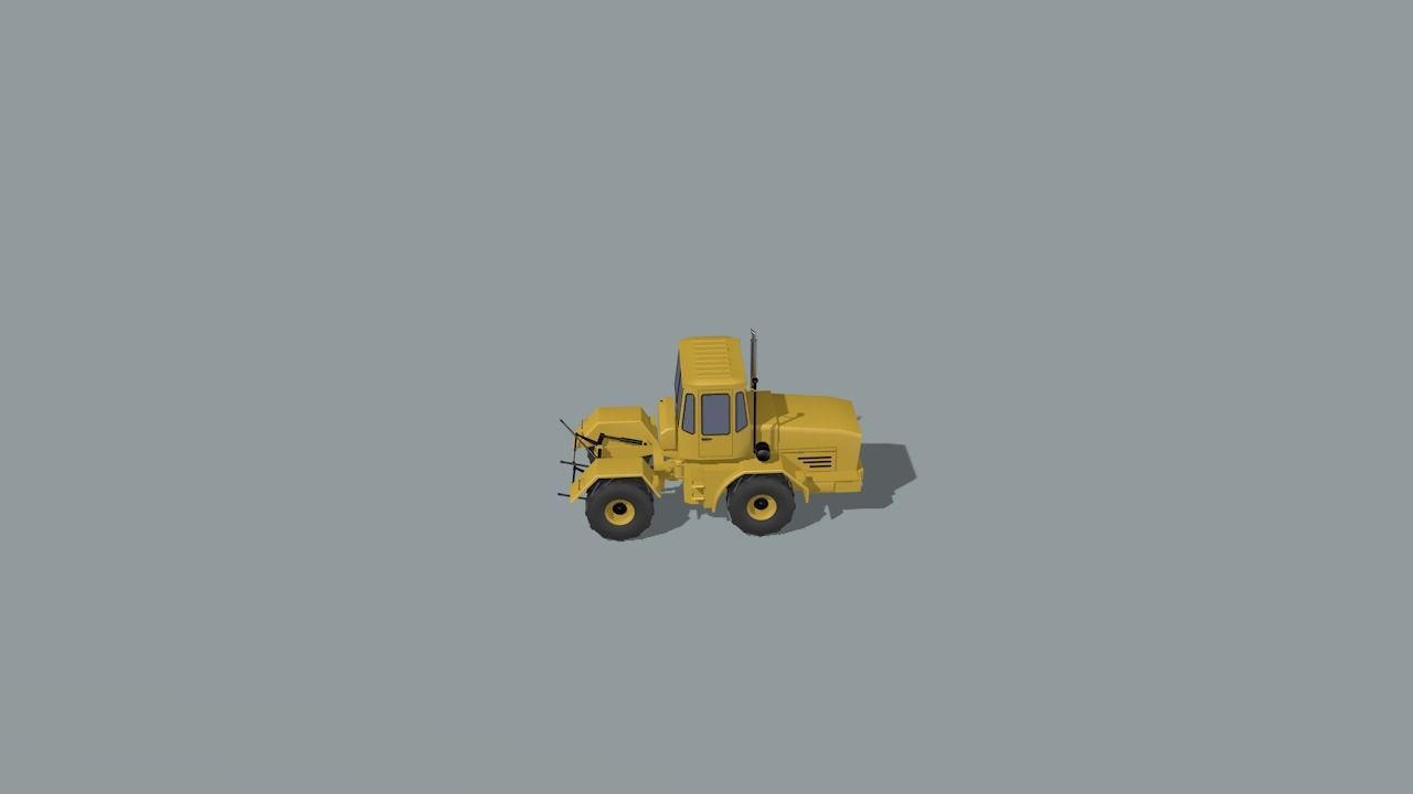 set of construction machines Low-poly 3D model_87