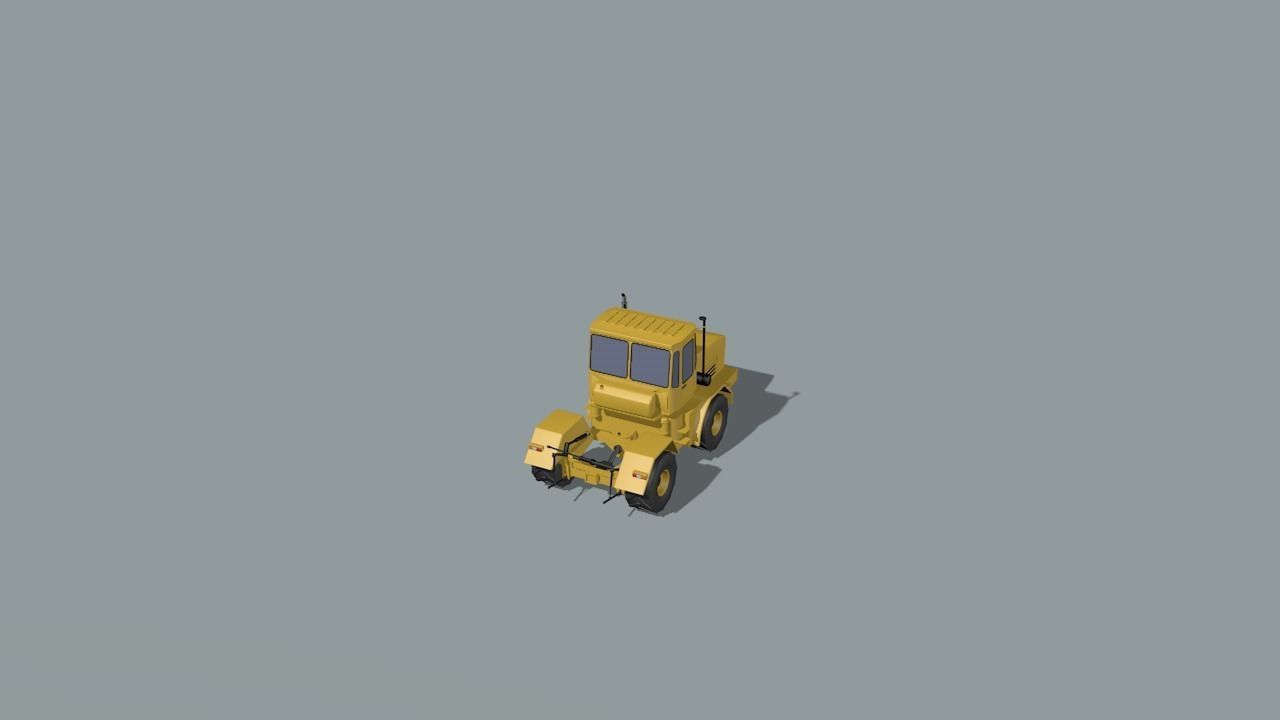 set of construction machines Low-poly 3D model_84