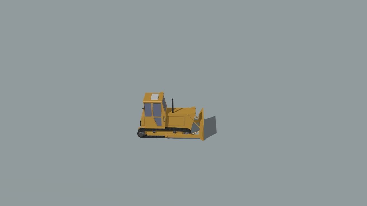 set of construction machines Low-poly 3D model_43