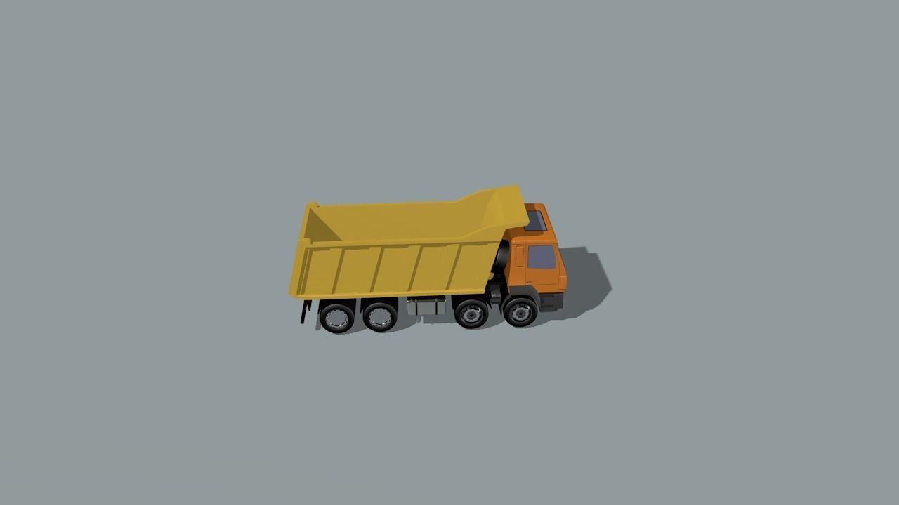 set of construction machines Low-poly 3D model_64