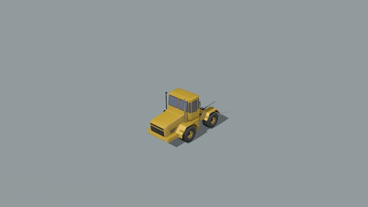 set of construction machines Low-poly 3D model_77