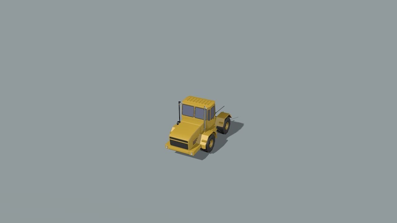 set of construction machines Low-poly 3D model_76