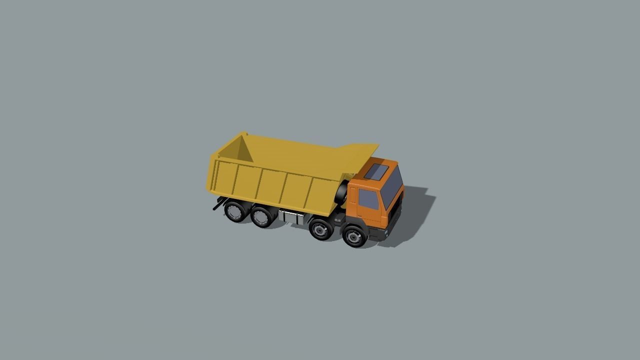 set of construction machines Low-poly 3D model_65
