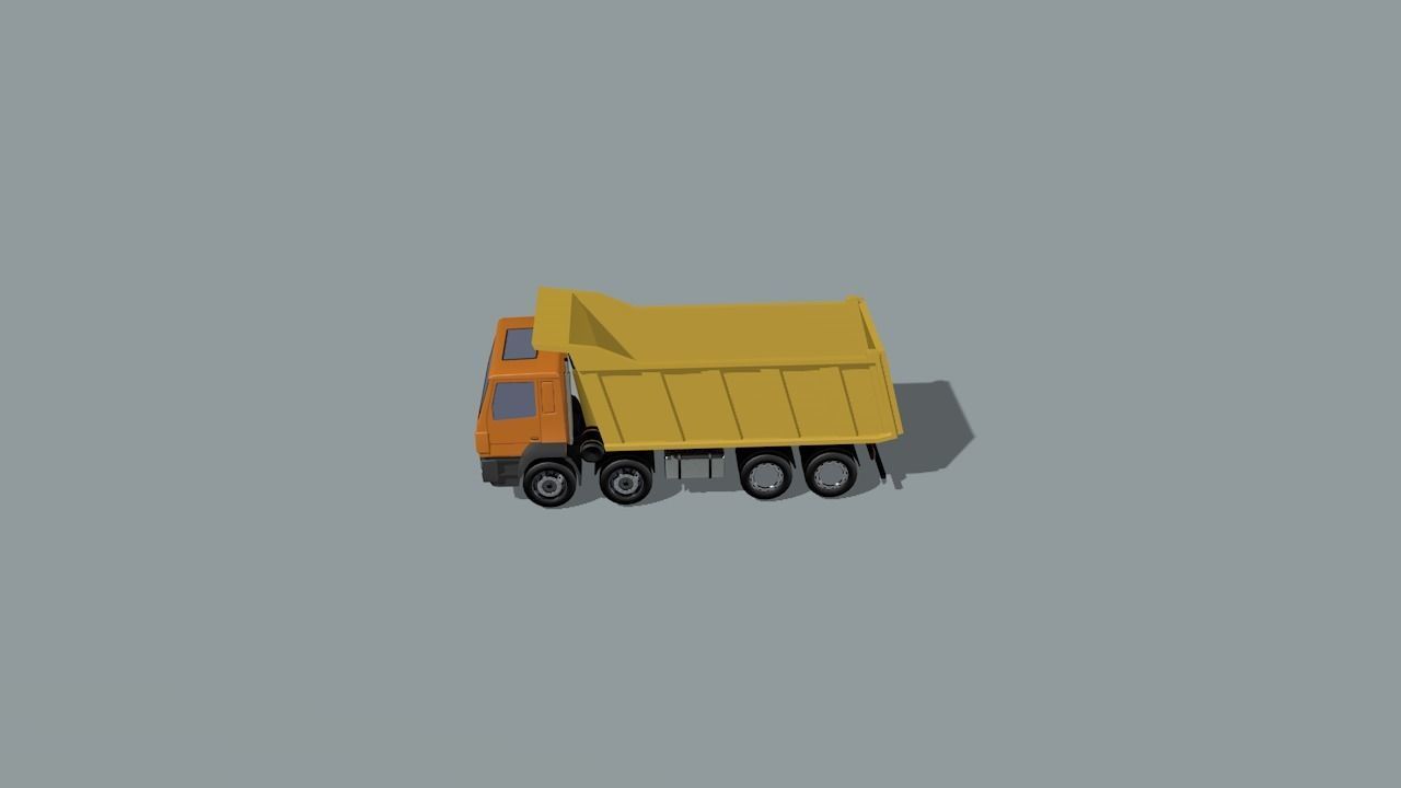 set of construction machines Low-poly 3D model_56