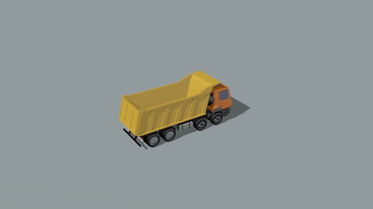 set of construction machines Low-poly 3D model_62