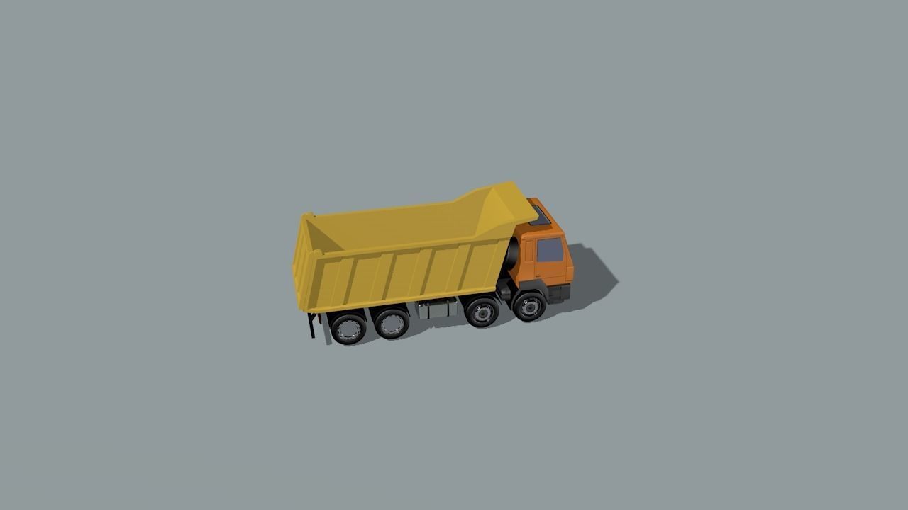set of construction machines Low-poly 3D model_63