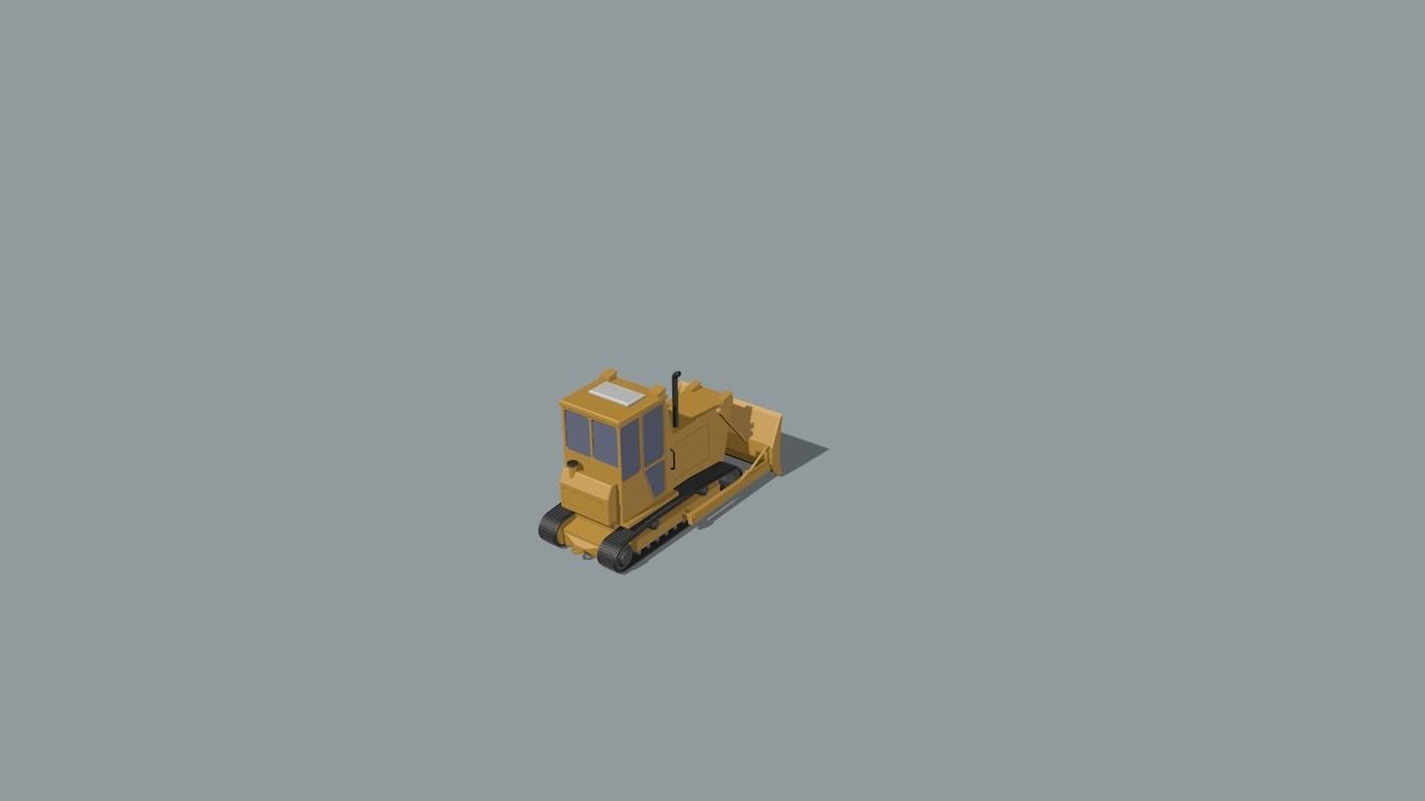 set of construction machines Low-poly 3D model_40