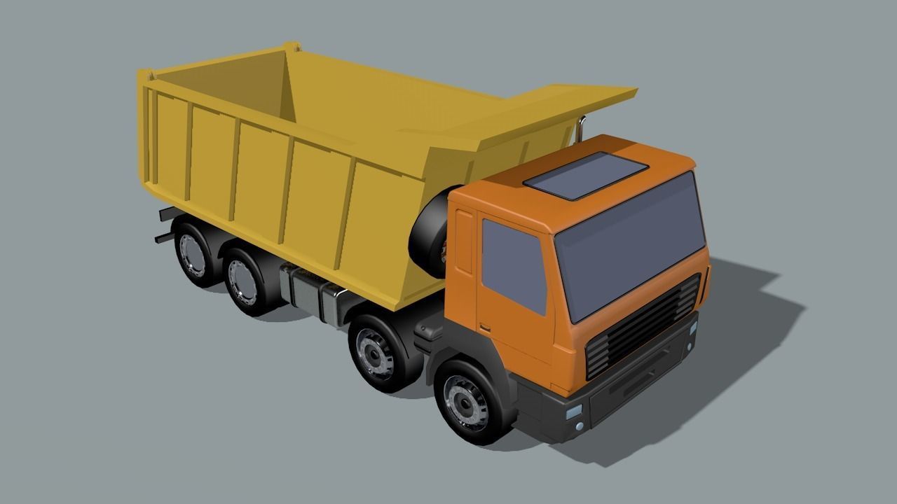 set of construction machines Low-poly 3D model_71