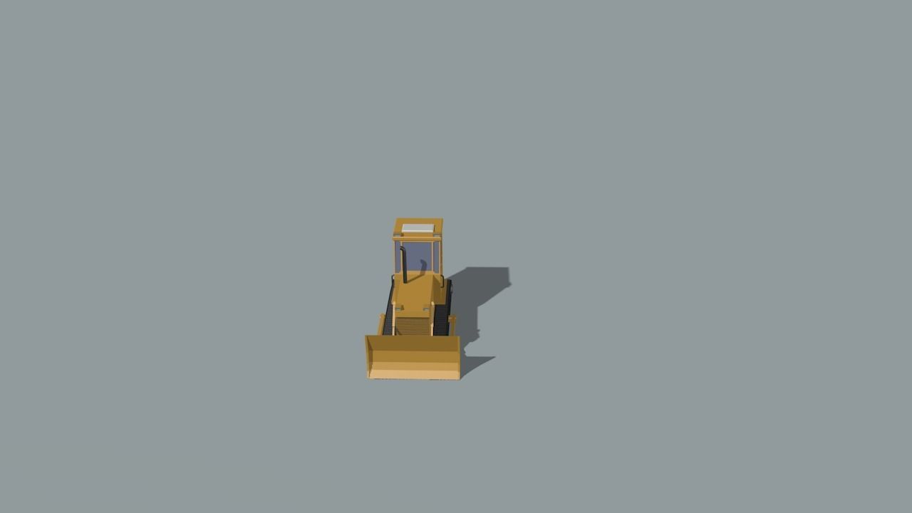 set of construction machines Low-poly 3D model_48