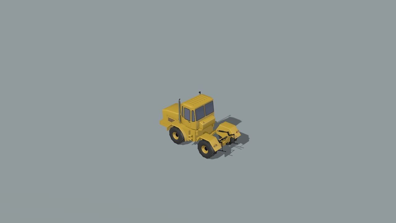 set of construction machines Low-poly 3D model_81