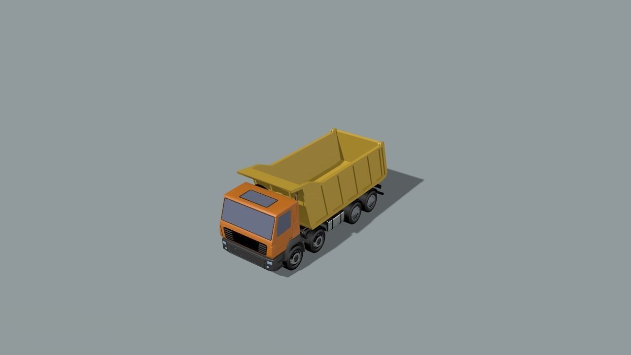 set of construction machines Low-poly 3D model_54
