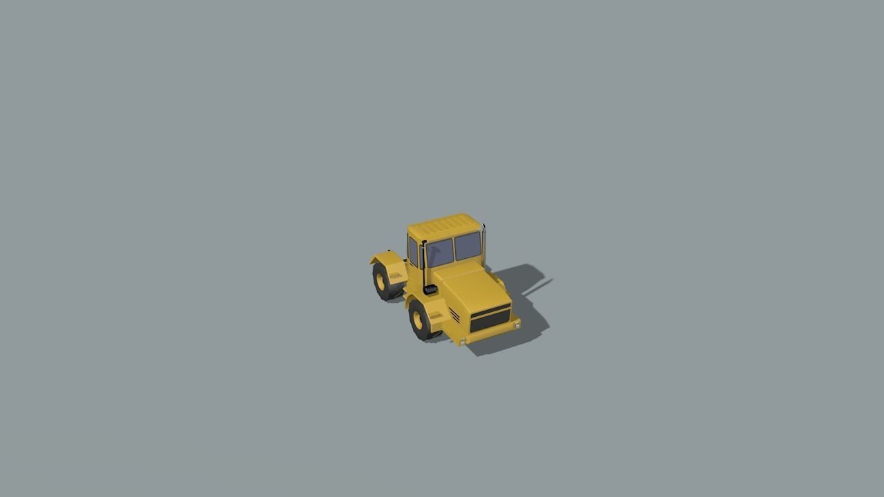 set of construction machines Low-poly 3D model_74