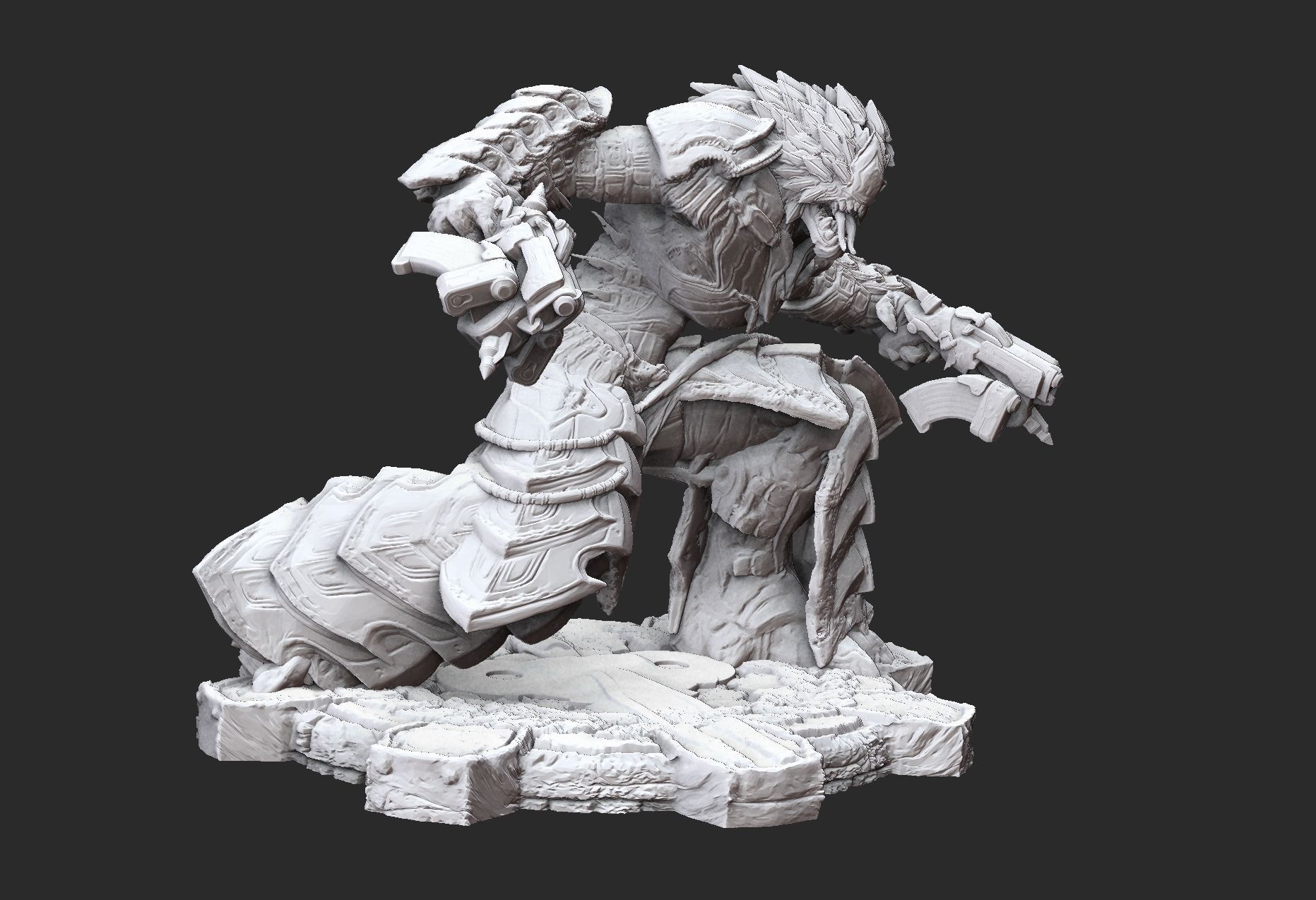 Kantus Armoured Gears of War 3D Model STL File 3D Print