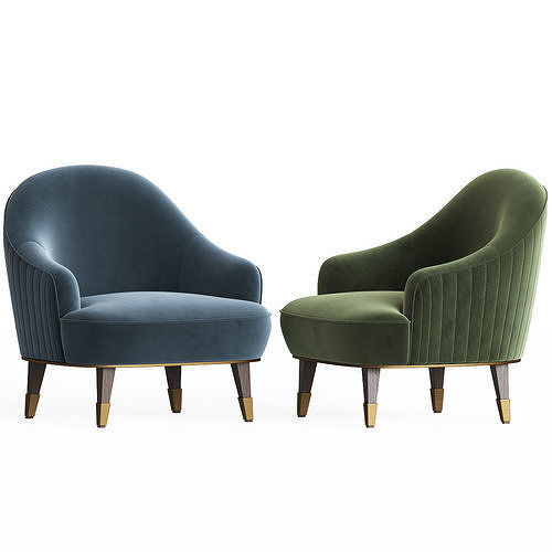 Eden Rock Armchair Roche Bobois 3D model 5
