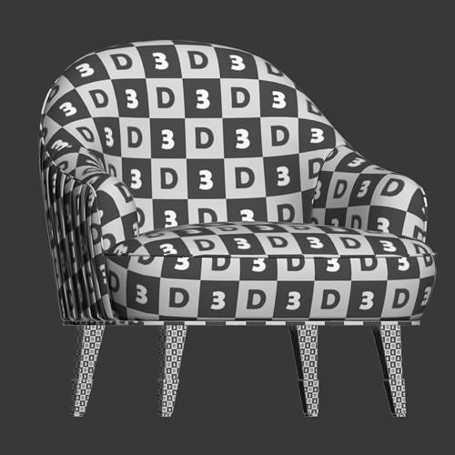 Eden Rock Armchair Roche Bobois 3D model 4