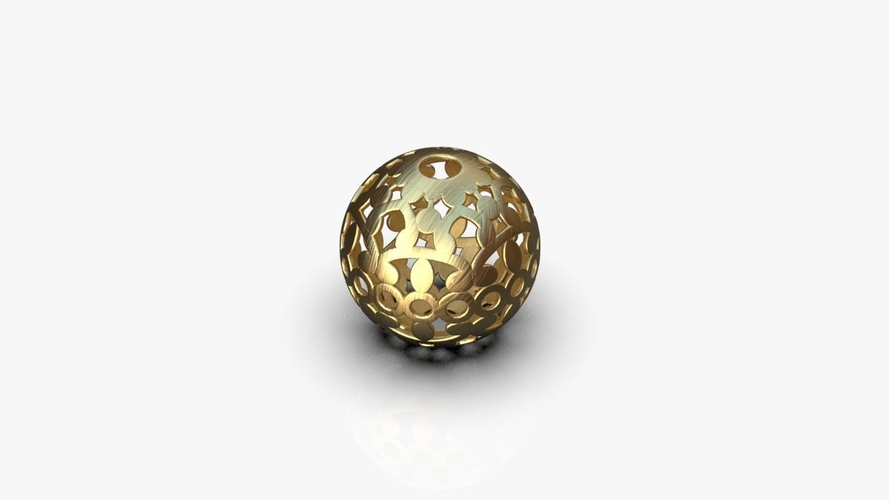 Charm bead 3D print model_7