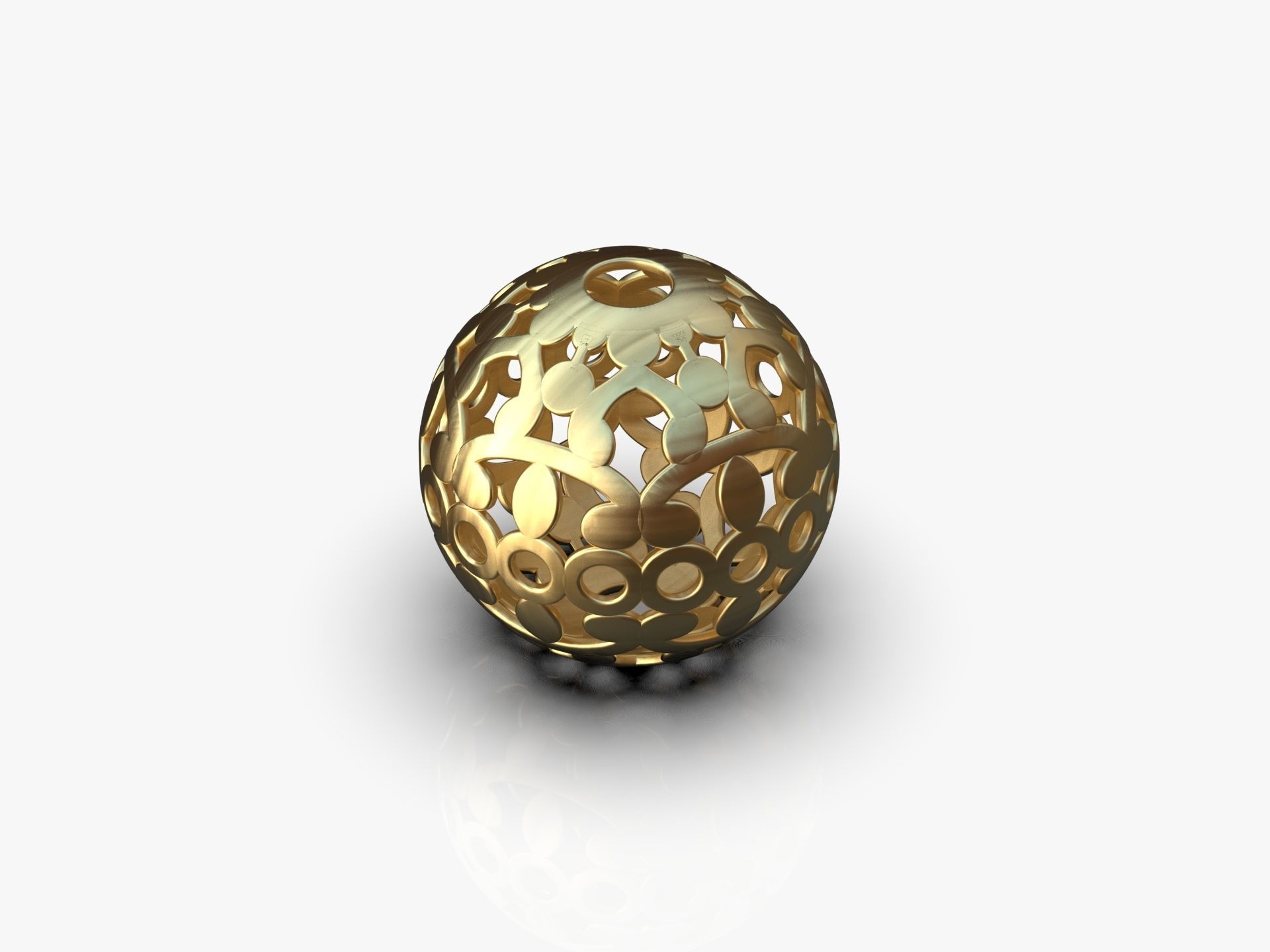 Charm bead 3D print model_3