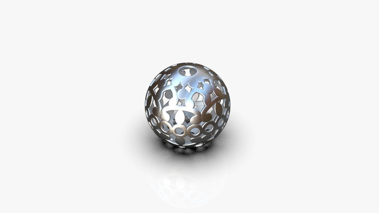 Charm bead 3D print model_9
