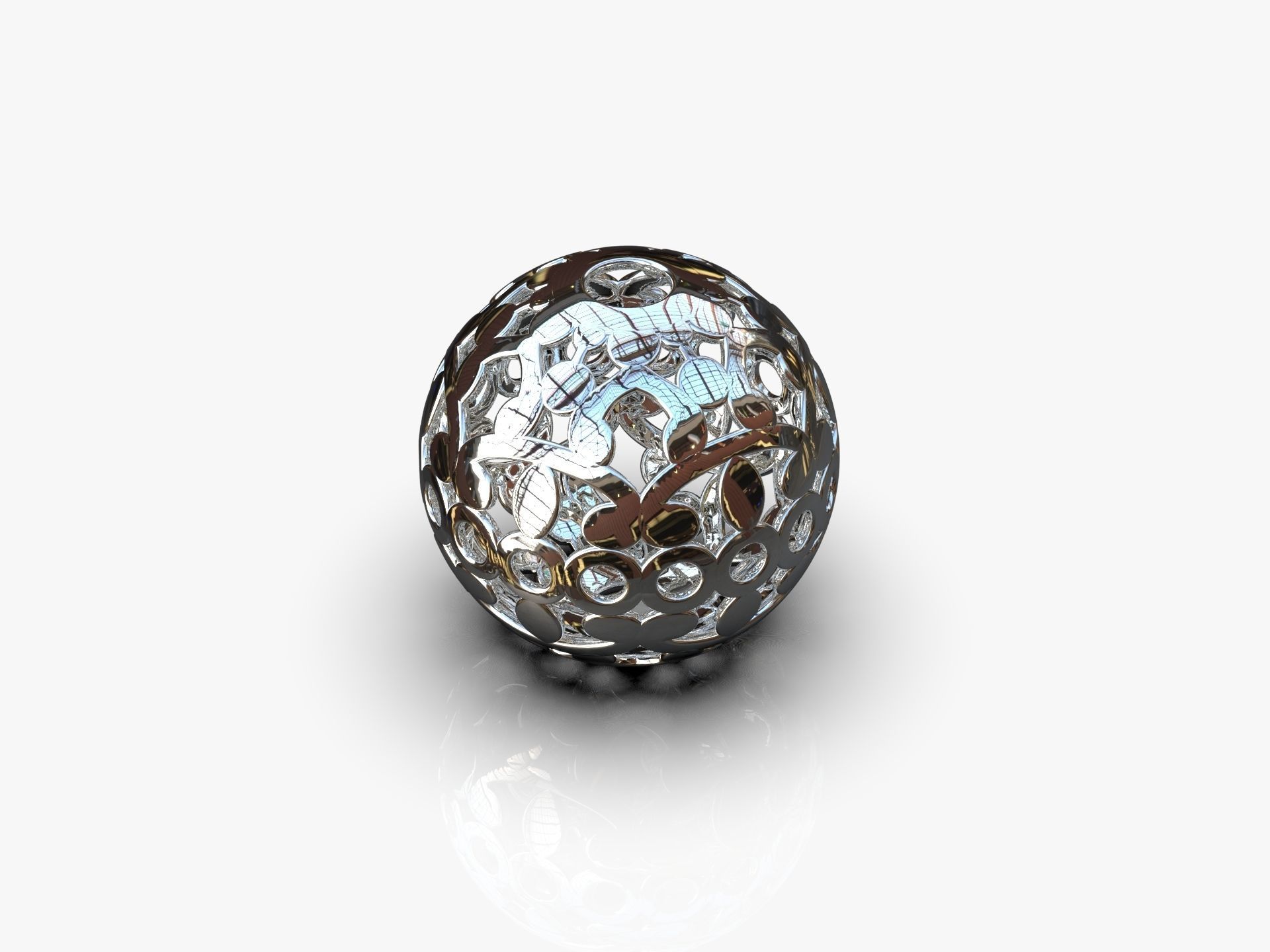 Charm bead 3D print model_1