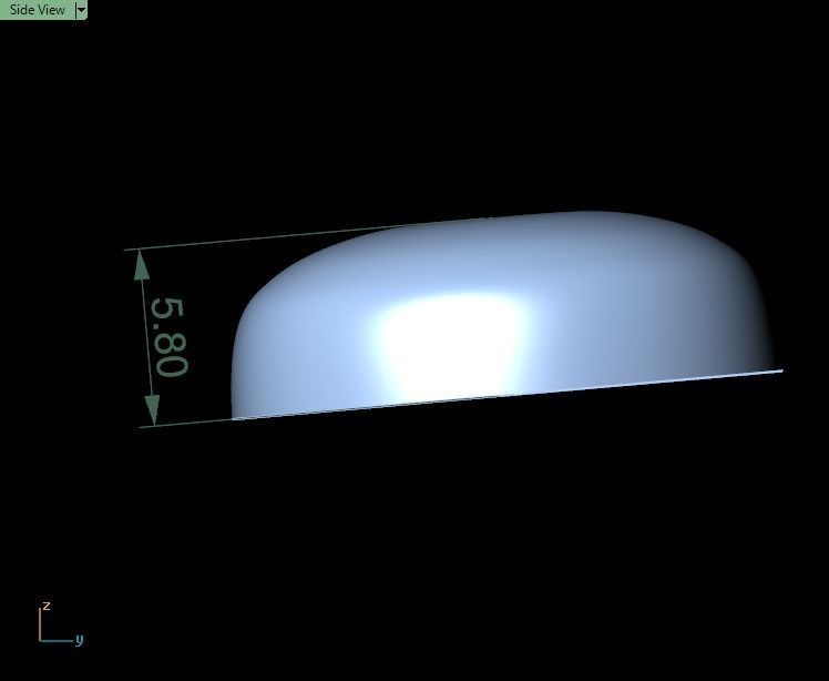 Opal Owl pendant 3D print model_26